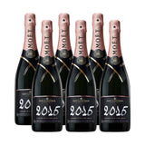 6 x Moët & Chandon Grand Vintage 2015 Rosé Extra Brut 75 cl. (Kontantköp)