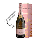 Moët & Chandon Rosé Impérial Brut NV 75 cl. med presentförpackning (anpassa med guldtext)